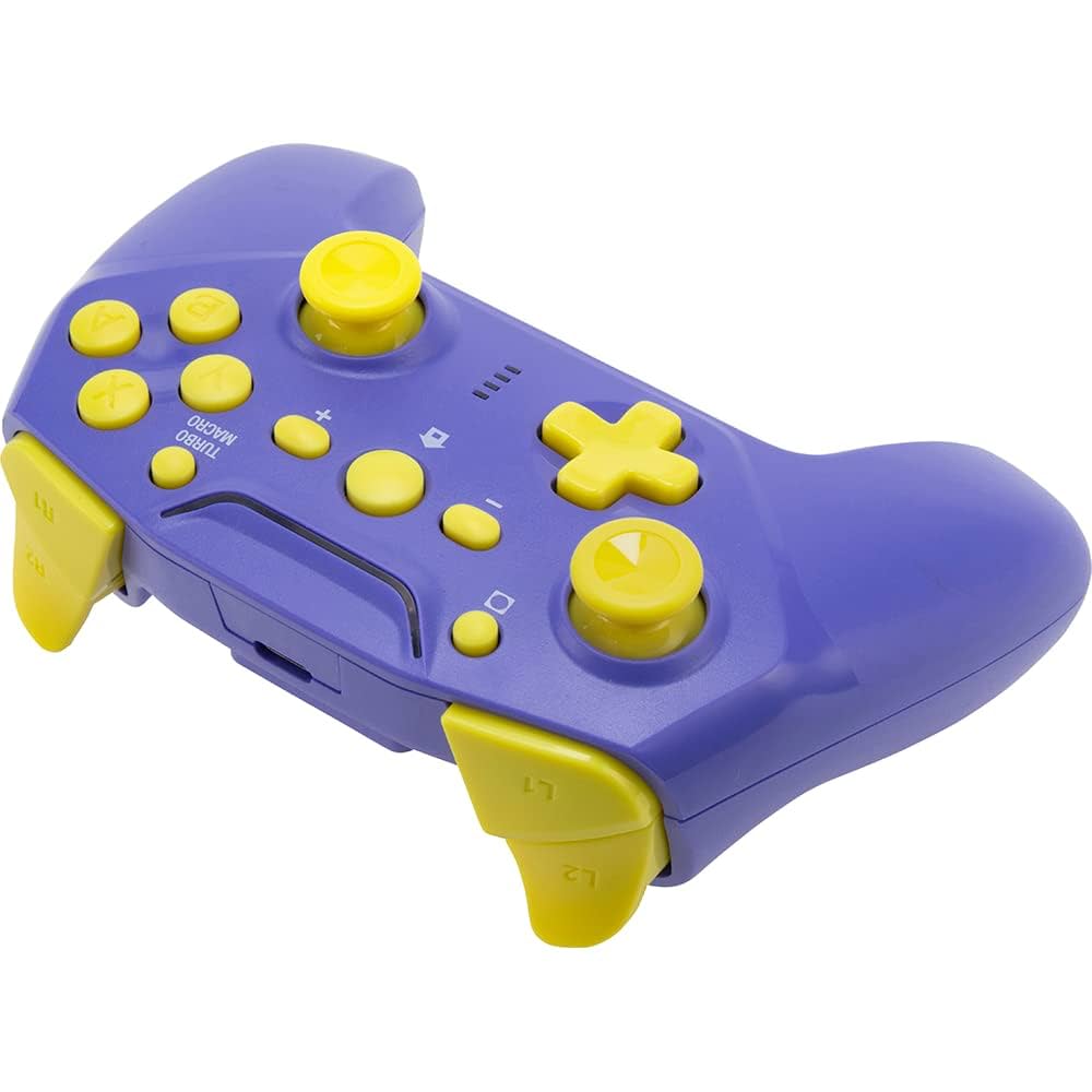 【2個セット】HGワイヤレスコントローラーイエロー×パープル+パープル×イエロー Amazon.co.jp: 【連射/背面ボタン搭載 】CYBER ・ ジャイロ